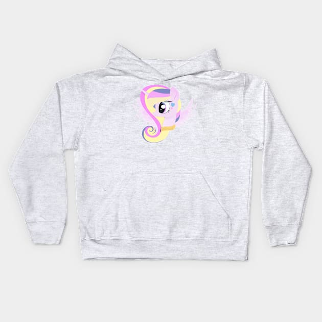 My Little Pony Princess Cadance Portrait Kids Hoodie by SketchedCrow